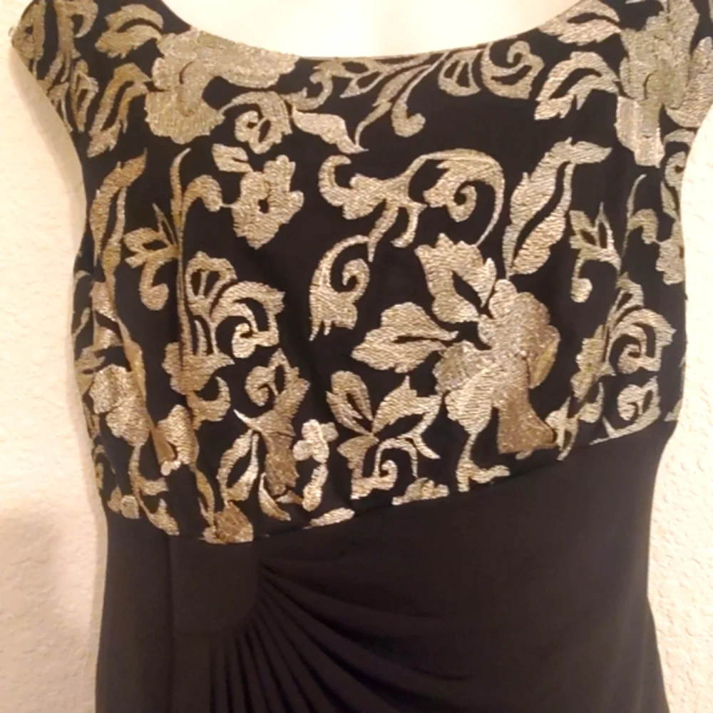 🥂Evening Black & Gold Sheath Dress🥂